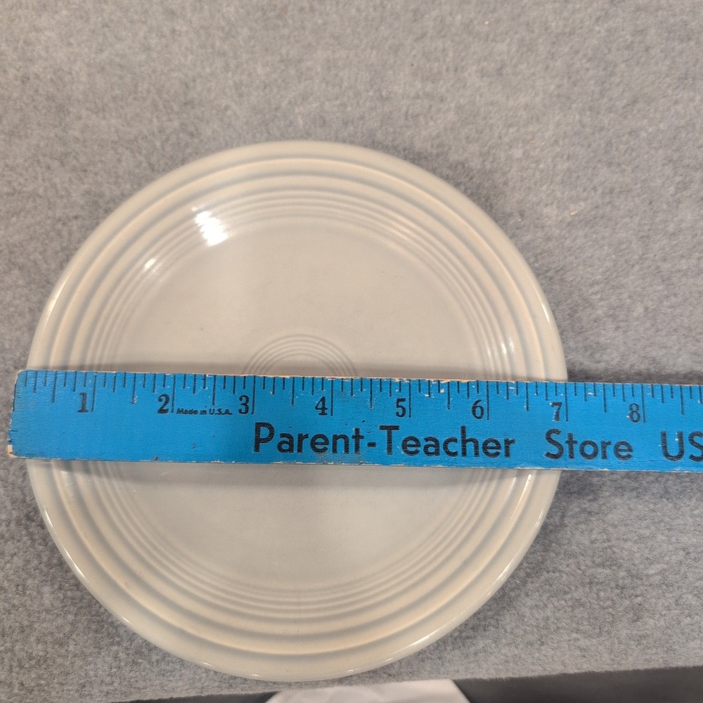 Homer Laughlin Fiesta Gray Bread and Butter Plate Ceramic Lead Free‎ USA Ring - Picture 3 of 3